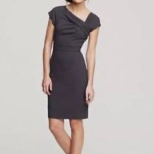 JCrew Black Origami sheath dress size 4